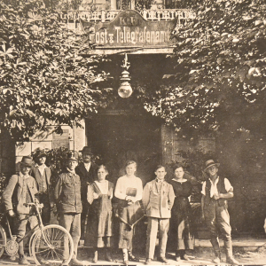 Post und Telegraphenamt im Gasthof Zur Neuen Post Hohe Salve um 1901