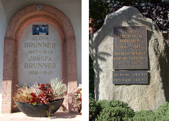 Brunner Denkmal Grab 1