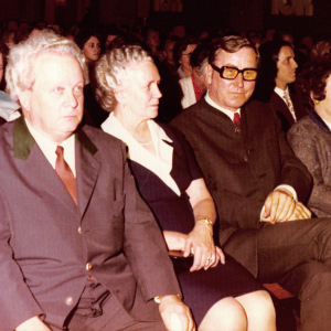 25. Jubiläum Haselsteinerchor im Astnersaal, l. BM Rupert Hagleitner mit Frau