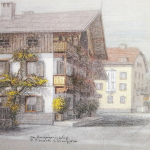 *Der Baßgeiger* Wörgl, K. Bienerstr.  2004, Pastell