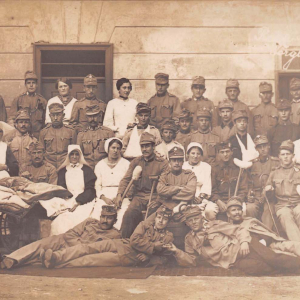 Rettungsstelle im 1. Weltkrieg ca. 1915