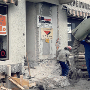 Umbau 1986 bei Lederwaren Walter Grimm