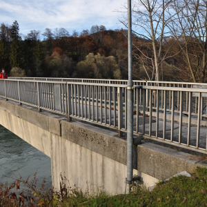 Statt dem Überführer steht nun eine Brücke