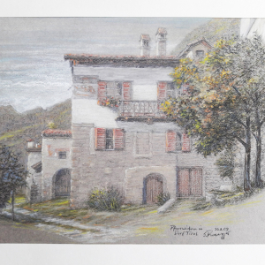 *Pfarrwidum im Dorf Tirol* 2009, Pastell