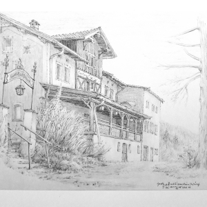 *Gasthaus Bad Eisenstein* Wörgl 2010, Bleistift