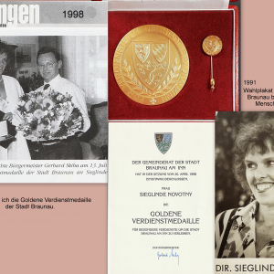 1998 Verleihung der Goldenen Verdienstmedaille der Stadt Braunau