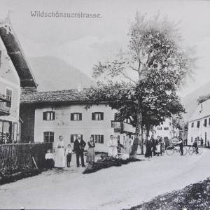 Ca. 1911, Wildschönauer Straße, Sparer-Geschäft, Deßl-Haus, Wachen-Neubau, Kupferschmied-Haus