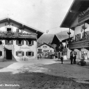 1941 Gasthof Schachtner, Schachtnerstraße, Ankerhaus, Kaufhaus Hans Gollner, Marktgemeindeamt