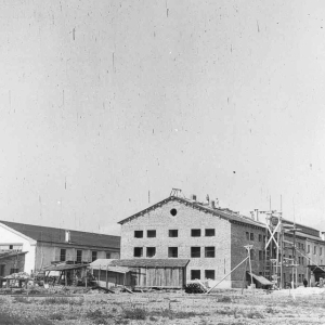 Bahnhof Wörgl in Bau 1950, Zugförderungsgebäude