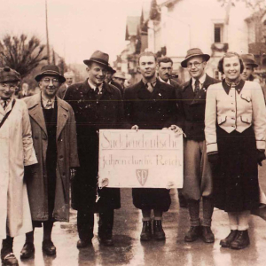 Sudetendeutsche auf der Durchreise in Wörgl