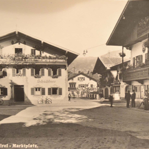 1941 Gasthof Schachtner, Schachtnerstraße, Ankerhaus, Kaufhaus Hans Gollner, Marktgemeindeamt