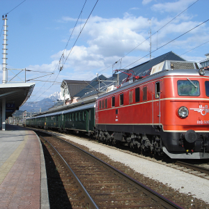 Der Sonderzug nach der Rückfahrt in Wörgl Hbf