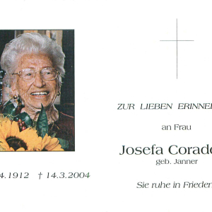 Coradello Josefa, geb. Janner