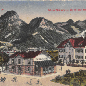 Südbahnrestauration und Hotel Bahnhof, ca. 1923