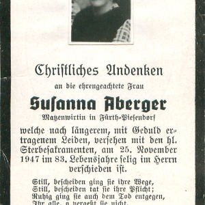 Aberger Susanna