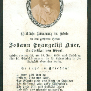 Auer Evangelist Johann