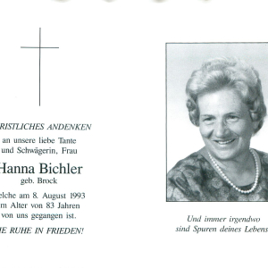 Bichler Hanna geb. Brock