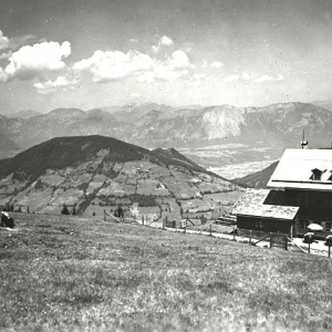 Wörgler Skihütte, 1928, am Markbachjoch, jetzt Rübezahlhütte