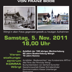 Plakat der Gestern-Heute Ausstellung im Komma 2011