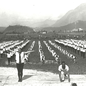 Am 29. und 30. Juni 1929 findet in Wörgl ein großes Gauturnfest des des deutschen Turngaus Tirol statt. Erwin Grimm gewann den Bewerb Wehrwettkampf.