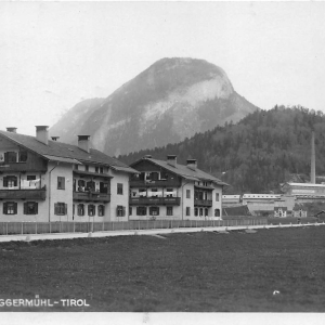 Egger und Lüthi, mit Betriebswohnungen in Bruggermühl. hinten Streithausen