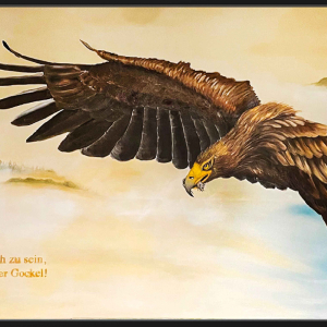 *Der Adler* Wer glaubt dem Adler gleich zu sein, ist meist nur ein aufgeblasener Gockel!*, A. Haaser, 2021