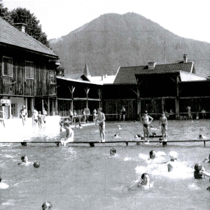 Schwimmbad in der Augasse, ca. 1936