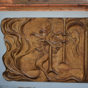 *Bronzerelief Hubertus* 250 x 185 cm