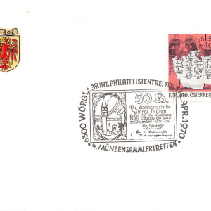 Sonderbrief 39. Int. Philatelistentreffen 1970