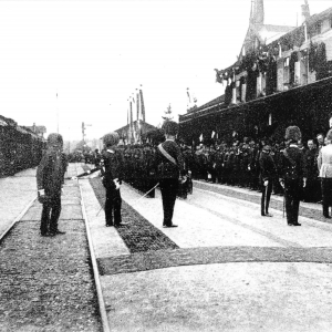 1909, Ankunft von Erzherzog Eugen in Wörgl