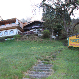 Start zum Fuchsweg beim Café Berghäusl – vom Möslalmweg zweigt der Waldpfad ab. Foto: Spielbichler