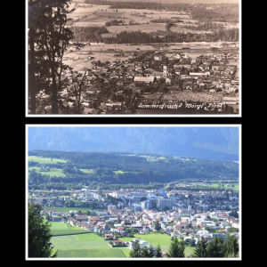 Ca. 1920 Wörgl, vom Hennersberg aus gesehen gegen den Angerberg