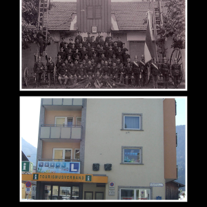 Ca. 1911 Feuerwehrgerätehaus am Beginn der Viehmarktstraße