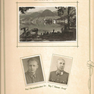 Abschiedsurkunde für Bezirksinspektor Heinrich Lentsch, 1951