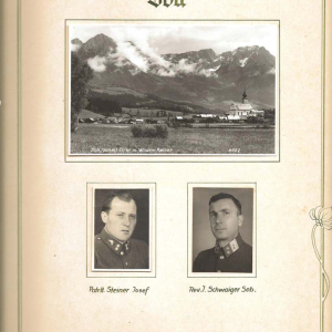 Abschiedsurkunde für Bezirksinspektor Heinrich Lentsch, 1951