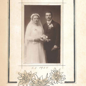 Heinrich Lentsch mit Ehefrau am 04.02.1924