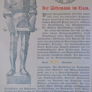 Der Wehrmann in Eisen, genannt der Werburger