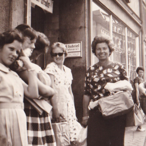 Haselsteinerchor im August 1961 in Berlin, r. Herma Haselsteiner