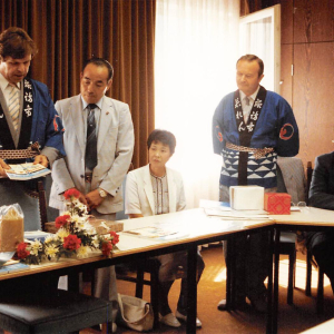 Besuch aus der japanischen Schwesternstadt von Wörgl, Suwa am 22.08. 1985