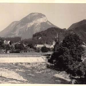 Stauwehr bei Egger & Lüthi, rechts Strassersäge