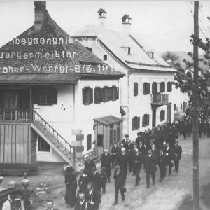 Begräbnis Bürgermeister Josef Steinbacher, 06.05.1916